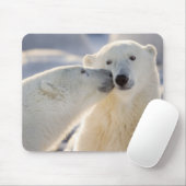 ホッキョクグマのキス マウスパッド (マウス)