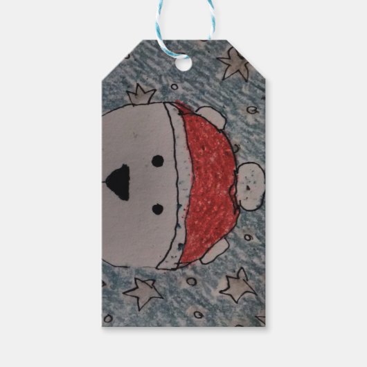 ホッキョクグマのギフトラベル ギフトタグ (正面)