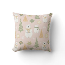 ホッキョクグマのクリスマスツリーとクッキーのバラ