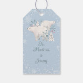 ホッキョクグマのクリスマス ギフトタグ (裏面)