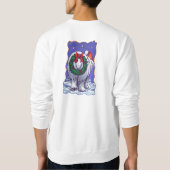 ホッキョクグマのクリスマス スウェットシャツ (裏面)