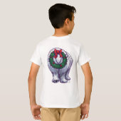 ホッキョクグマのクリスマス Tシャツ (裏面フル)