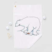 ホッキョクグマのゴルフタオル ゴルフタオル (インサイチュ)