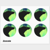 ホッキョクグマのステッカー野生動物アートステッカー ラウンドシール (シート)