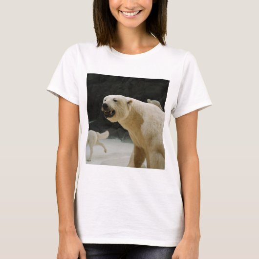 ホッキョクグマのニヤニヤ Tシャツ (正面)
