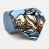 ホッキョクグマのネクタイ野生動物のアートタイベアーネクタイ ネクタイ (ロール)