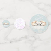 ホッキョクグマのパーティー紙吹雪 コンフェッティ (裏面)