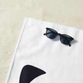 ホッキョクグマのプランジ ビーチタオル (インサイチュ)