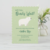 ホッキョクグマのベビーシャワー｜We Can Bearly Wait Baby Shower