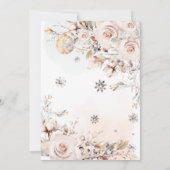 ホッキョクグマのベビー外は冷たいベビーシャワー 招待状 (裏面)