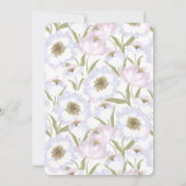 ホッキョクグマのベビー外は寒いベビーシャワー 招待状 (裏面)