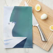 ホッキョクグマのメリークリスマス キッチンタオル (四つ折り)