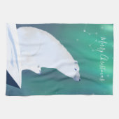 ホッキョクグマのメリークリスマス キッチンタオル (横)