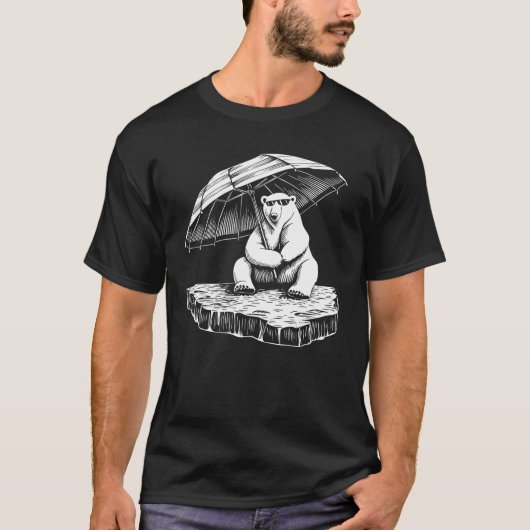 ホッキョクグマのリラックス Tシャツ (正面)