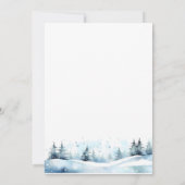 ホッキョクグマの冬の真珠のように待つ赤ちゃんシャワー 招待状 (裏面)