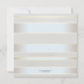 ホッキョクグマの冬の結婚式招待状 招待状 (裏面)