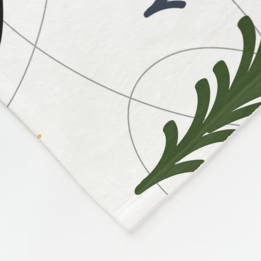 ホッキョクグマの冬の風景、クリスマスの背景。 フリースブランケット (角)