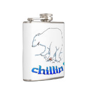 ホッキョクグマの冷たい包まれたフラスコ フラスク (右)