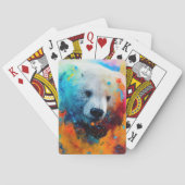 ホッキョクグマの動物発見の冒険自然 トランプ (裏面)