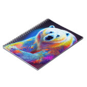 ホッキョクグマの動物発見の冒険自然 ノートブック (左側)