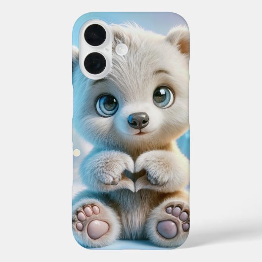ホッキョクグマの子グマ Case-Mate iPhoneケース (裏面)