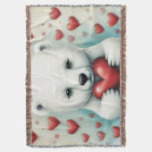 ホッキョクグマの愛1 スローブランケット (正面縦)