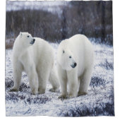 ホッキョクグマの愛 シャワーカーテン (正面)