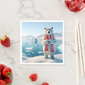 ホッキョクグマの愛 スタンダードカクテルナプキン (インサイチュ)