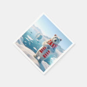 ホッキョクグマの愛 スタンダードカクテルナプキン (角)