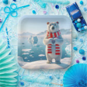 ホッキョクグマの愛 ペーパープレート (パーティー)