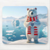 ホッキョクグマの愛 マウスパッド (正面)