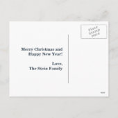 ホッキョクグマの抱擁と温かい願い シーズンポストカード (裏面)