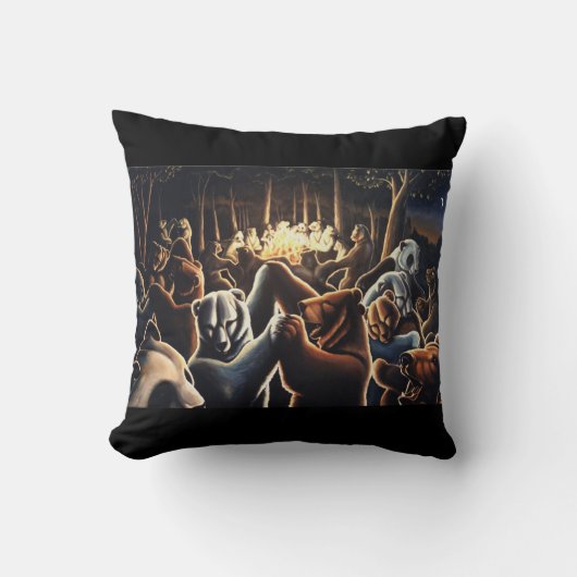 ホッキョクグマの枕クマの装飾ベアミラー クッション (正面)