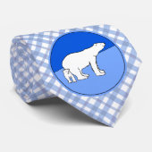 ホッキョクグマの母と子絵画猫 – 野生動物芸術 ネクタイ (ロール)