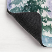 ホッキョクグマの母親とベビーと雪景色 マウスパッド (コーナー)