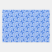 ホッキョクグマの母親と絵を描カブの野生動物の芸術 ラッピングペーパーシート (正面)