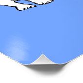 ホッキョクグマの母親と絵画かわいい子たち – Wildlife Art ポスター (コーナー)