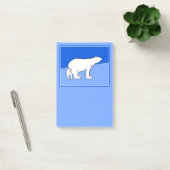 ホッキョクグマの母親と絵画かわいい子たち – Wildlife Art ポストイット (オフィス)