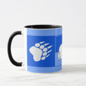 ホッキョクグマの母親と絵画かわいい子たち – Wildlife Art マグカップ (左)