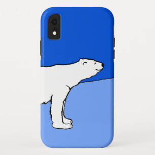 ホッキョクグマの母親と絵画かわいい子たち – Wildlife Art iPhone XRケース