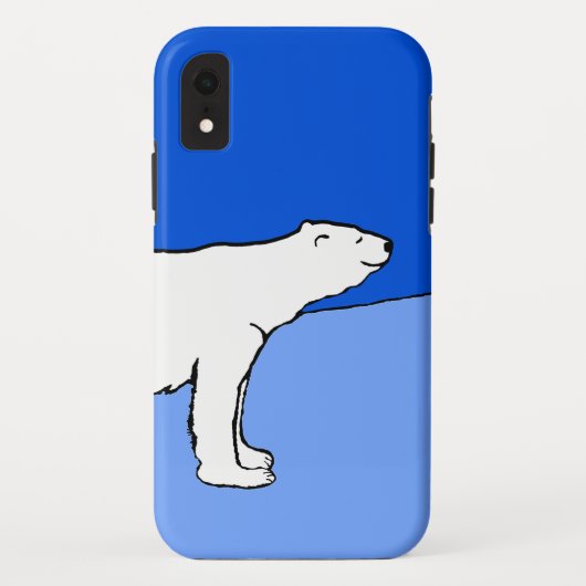 ホッキョクグマの母親と絵画かわいい子たち – Wildlife Art Case-Mate iPhoneケース (裏面)