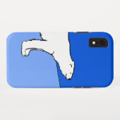 ホッキョクグマの母親と絵画かわいい子たち – Wildlife Art Case-Mate iPhoneケース (裏面(横))