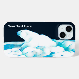 ホッキョクグマの氷のケース iPhoneケース iPhone 15ケース