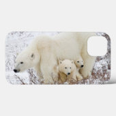 ホッキョクグマの親子 Case-Mate iPhoneケース (裏面 (横))