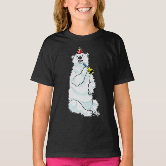 ホッキョクグマの誕生日 トランペット Tシャツ (正面)