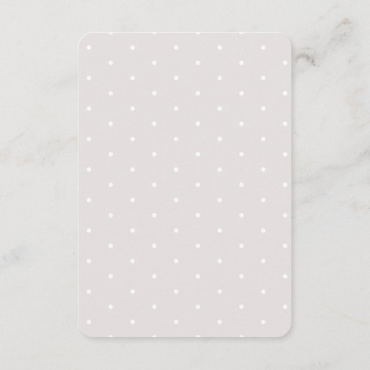 ホッキョクグマの赤ちゃんシャワーお願いブックカード エンクロージャーカード (裏面)