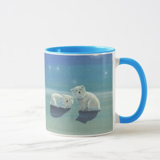 ホッキョクグマの赤ちゃん ホリデーマグ マグカップ (右)