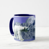 ホッキョクグマの野生動物マグ マグカップ (正面左)