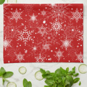 ホッキョクグマの銃口、クリスマス キッチンタオル (折り畳み)