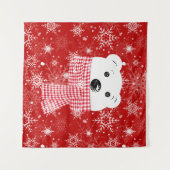 ホッキョクグマの銃口、クリスマス タペストリー (正面(横))